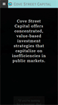 Mobile Screenshot of covestreetcapital.com